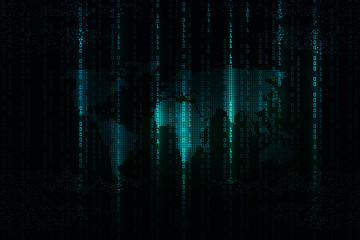Wall Mural - global network connection.abstract background technology graphic design. network wireless systems an