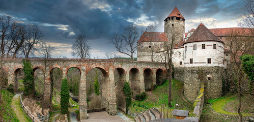 Burg Schlaining in Austria, Burgenland in Winter