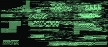 VHS Glitched Screen With Flickering Pixels. Retro Technology Style Background.