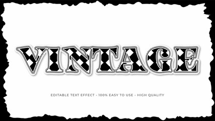 Wall Mural - vintage editable text effect