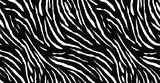 Fototapeta Zebra - Swirled and curled stripes and brush strokes texture. Marble or acrylic atrwork imitation. Cool and swirly background. Abstract vector illustration. Black isolated on white. EPS10 