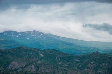 Naklejka na meble mountains in the clouds
