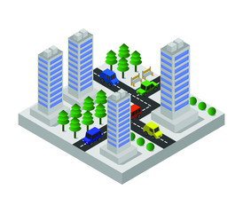 Sticker - isometric city