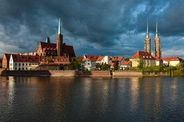 Wall Mural - Wrocław - widok na Ostrów Tumski