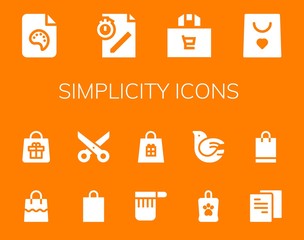 Canvas Print - simplicity icon set