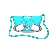 Poster - Caricature design of sling bag having a sad face