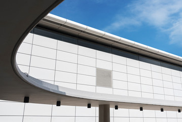 Aufkleber - Exterior of modern architecture. Building abstract background