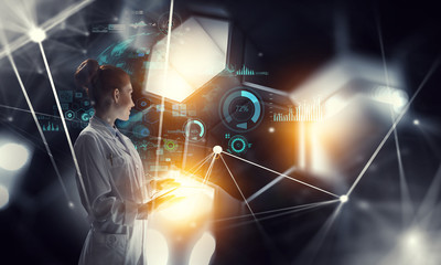Wall Mural - innovative technologies in science and medicine