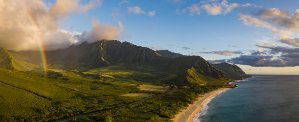 Wall Mural - panoramic view of the mountains