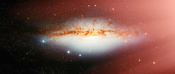 Wall Mural - cosmic art ,multicolor outer space. star field and nebula in deep space many light years far from pl