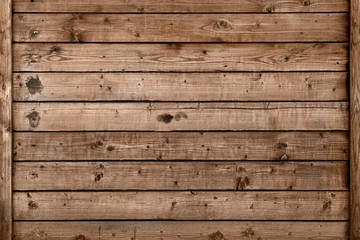 Canvas Print - old hardwood panelling pattern for background