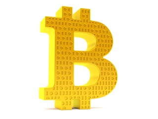 Wall Mural - Bitcoin symbol