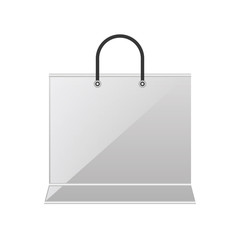 Canvas Print - shopping bag on white background