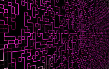 Abstract Perspective Background Pink Rectangle,Mosaic Effect