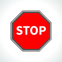 stop road sign