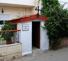 Small Chapel On A Street Of Afandou Village, Rhodes, Greece