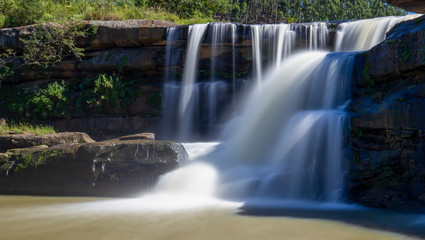  Beautiful secluded waterfalls in Africa. Taken with a slow shutter speed to emphasis milky water effect