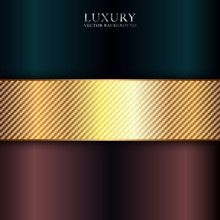 Abstract Shiny Metallic Golden, Blue, Red Stripe Premium Background