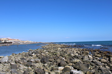 Wall Mural - view of the coast of the sea