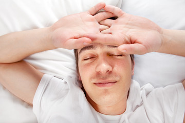 Wall Mural - Young Man sleeping