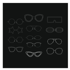 Wall Mural - modern glasses. Illustrator for web and mobile design.