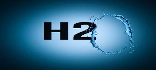 Wall Mural - h2o water concept background