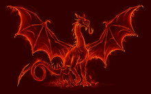 Fire Medieval Dragon