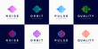 © gemilang - Monogram creative logo design template with pulse element.