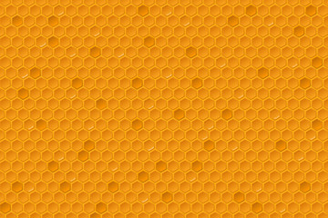 Canvas Print - Honey combs pattern. Honeycomb texture, hexagonal honeyed geometric beeswax comb grid cell.