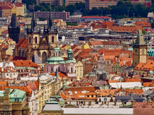View Of The City Of Prague, Czechoslovakia.
