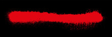 Grunge Banner. Red Paint. Vector Background For Text. Spray. Urban Concept. Aerosol Brush Stroke. Graffiti Design. Scary Wallpaper. Grunge Backdrop.