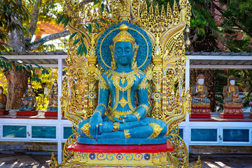 Wall Mural - A beautiful view of Wat Doi Suthep buddhist temple at Chiang Mai, Thailand.