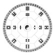 Vector symbols with Diagram of I Ching hexagrams
