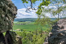 Blick Von Der Teufelsmauer Zwischen Timmenrode Und Blankenburg Als Beliebtes Ziel Von Wanderern