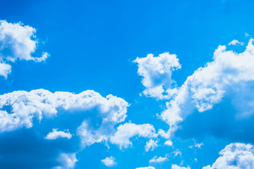 Blue sky with white clouds