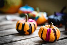 Painted Mini Pumpkins Free Stock Photo - Public Domain Pictures