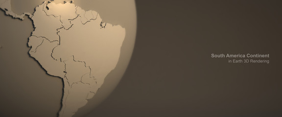 Wall Mural - 3d rendering continent in earth. earth rendering graphic background.