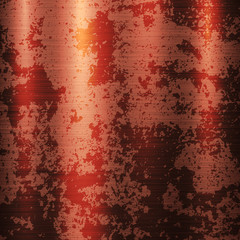 Wall Mural - Bronze Rust Technology Background with Metal Texture