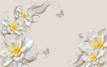 White Flowers Yellow Center Images - Public Domain Pictures - Page 1