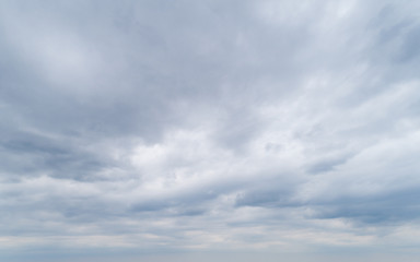 cloudy gray sky with thick dense clouds.