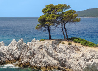 Canvas Print - Amarantos rocks at Skopelos