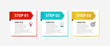© kuliperko - Infographic design template. Creative concept with 3 steps