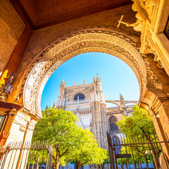 Fototapete - Seville Cathedral view, Spain