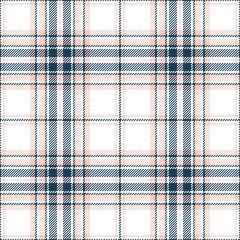 Wall Mural - Pink navy and white tartan seamless pattern. Summer girly print