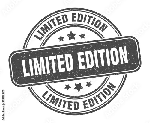 Fotografía limited edition stamp. limited edition label. round grunge sign