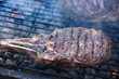 © oshri - steak beef cooking fire grill bbq Entrecote