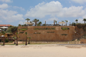 Wall Mural - Beach in the summer on the Mediterranean coast