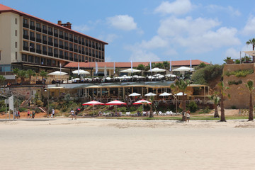 Wall Mural - Beach in the summer on the Mediterranean coast