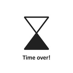 Wall Mural - watch, time icon, line flat clock in vector. hourglass illustration.