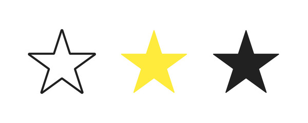 Wall Mural - vecroe trendy design element. star simple isolated icon in flat.